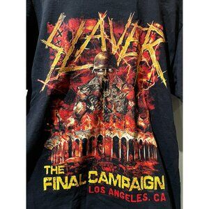 SLAYER 2019 Final Campaign Large Shirt Inglewood Los Angeles Tour Final Shows L